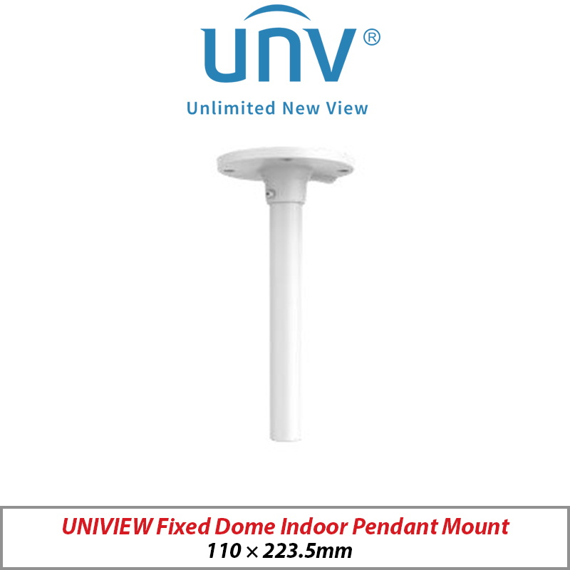 Uniview 12MP Fisheye IP Camera – Vandal-Resistant, PoE, Mic, 2.8mm, White (IPC86CEB-AF18KC-I0)