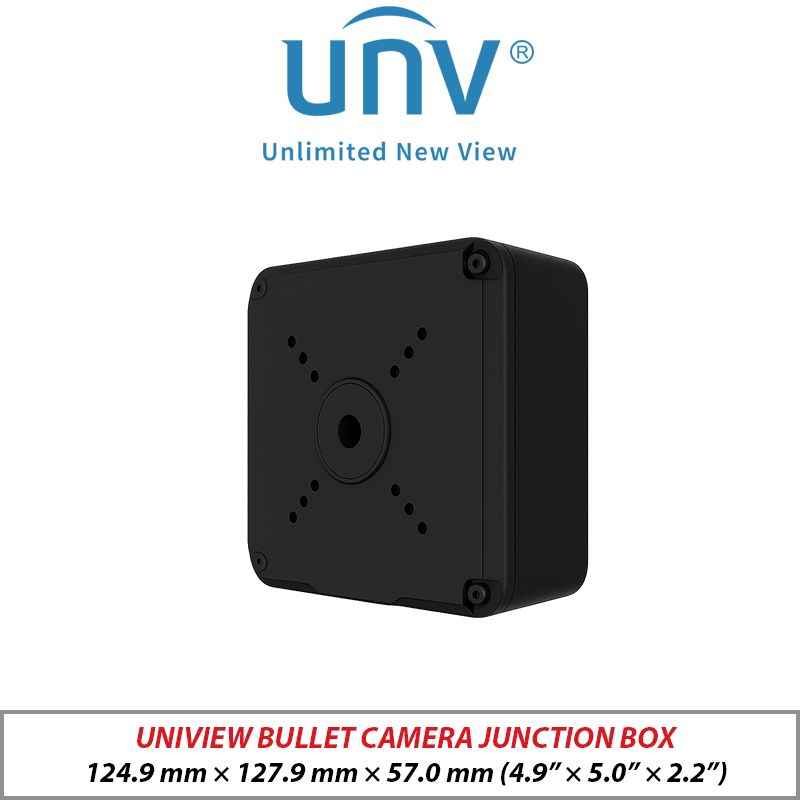 UNIVIEW 4MP PTZ CAMERA WISE-ISP Tri-Guard 5X ZOOM, AUTO-TRACKING, AI, 2-WAY AUDIO BLACK IPC6324LWH-AX5C-VG2-BLACK