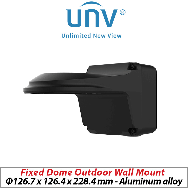 Uniview 5MP Fixed Dome Network Camera – Vandal-Resistant, HD, 2.8mm, BLACK (IPC325LE-ADF28K-H-BLACK)