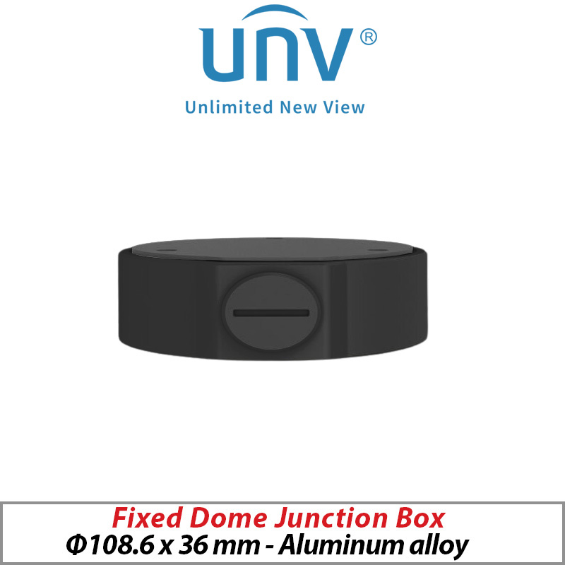 Uniview 5MP Fixed Dome Network Camera – Vandal-Resistant, HD, 2.8mm, BLACK (IPC325LE-ADF28K-H-BLACK)