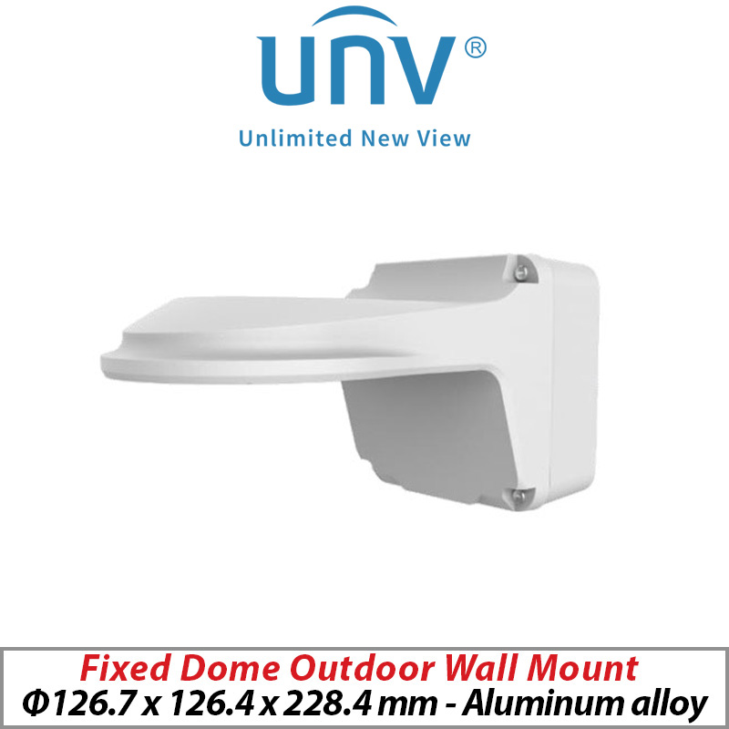 Uniview 5MP Fixed Dome Network Camera – Vandal-Resistant, HD, 2.8mm, White (IPC325LE-ADF28K-H)